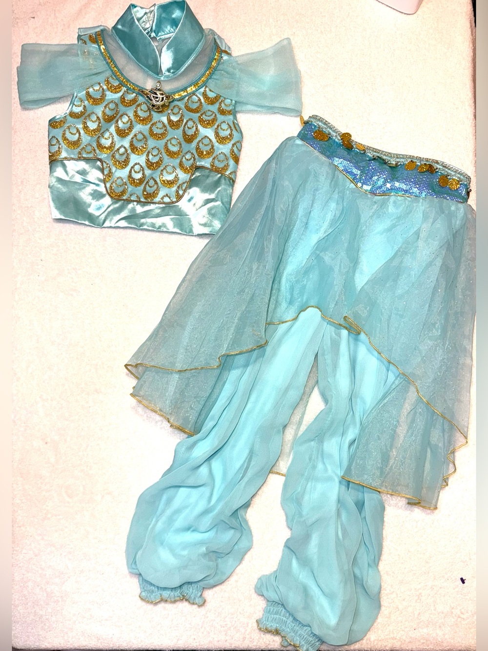 Disney Parks Princess Jasmine costume from the Castle Collection, sz 7/8 EUC